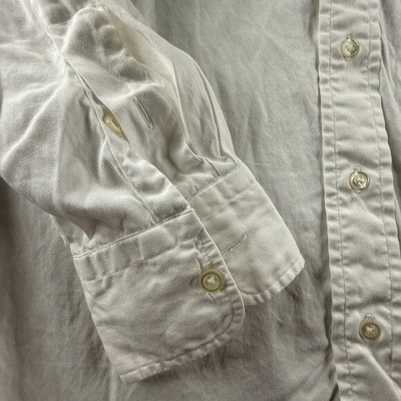 Gitman Bros 16 33 Cotton TTX Oxford USA Pinpoint Point White Shirt Men American - Picture 12 of 14